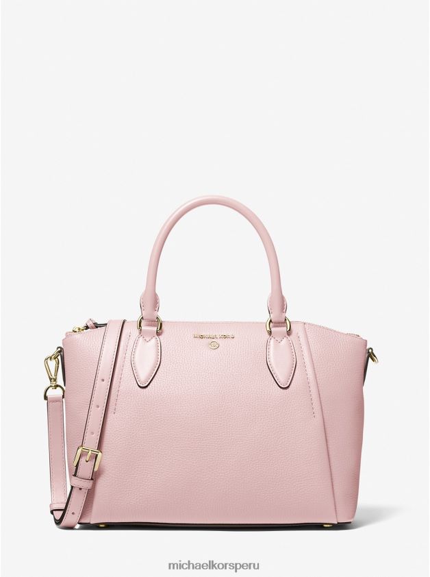 accesorios educacion fisica Michael Kors mujer bolso satchel sienna mediano de piel granulada rosa ahumada 8FX48V1503