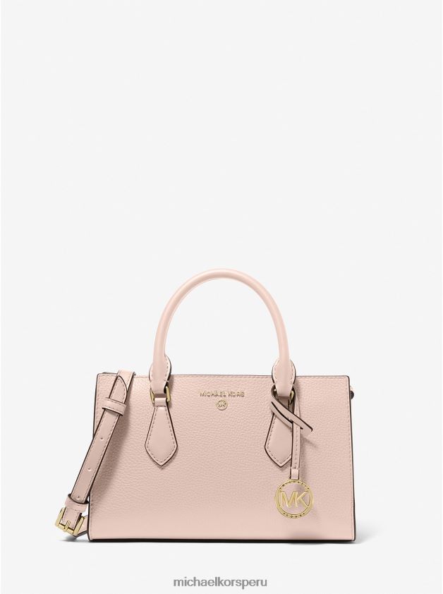 accesorios educacion fisica Michael Kors mujer bolso valerie pequeño de piel granulada Rosa suave 8FX48V1489