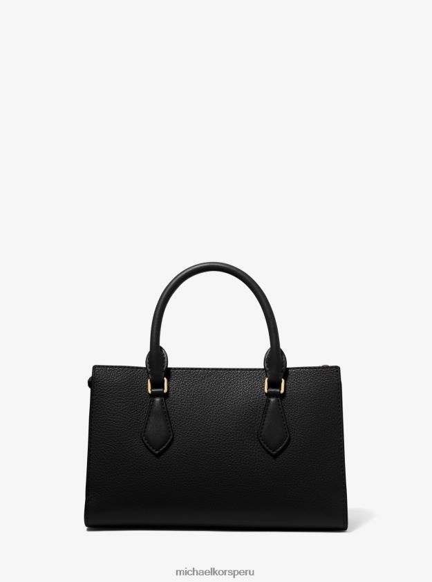 accesorios educacion fisica Michael Kors mujer bolso valerie pequeño de piel granulada negro 8FX48V1492