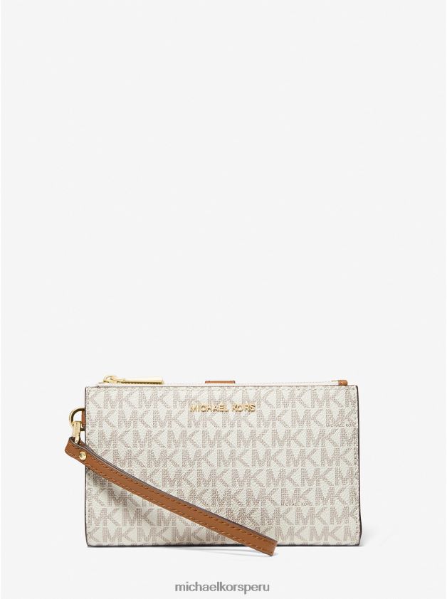 accesorios educacion fisica Michael Kors mujer cartera para smartphone con logo adele vainilla 8FX48V1601