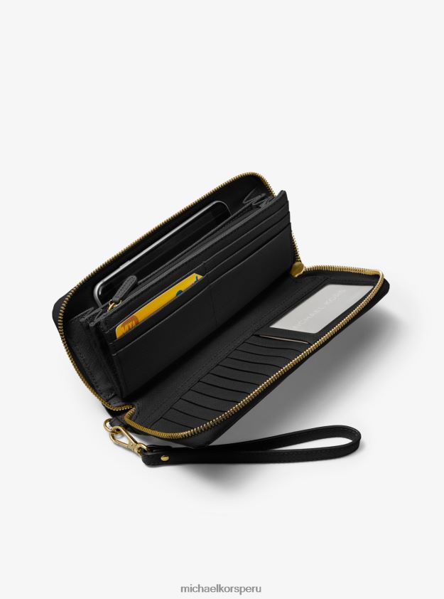 accesorios educacion fisica Michael Kors mujer pulsera continental de cuero negro 8FX48V1619