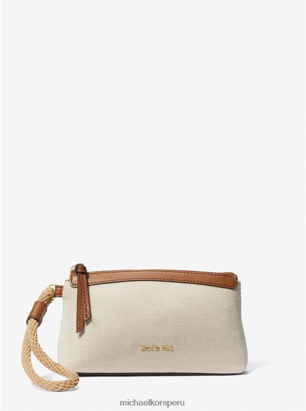 accesorios educacion fisica Michael Kors mujer pulsera talia pequeña de lona natural/equipaje 8FX48V1609