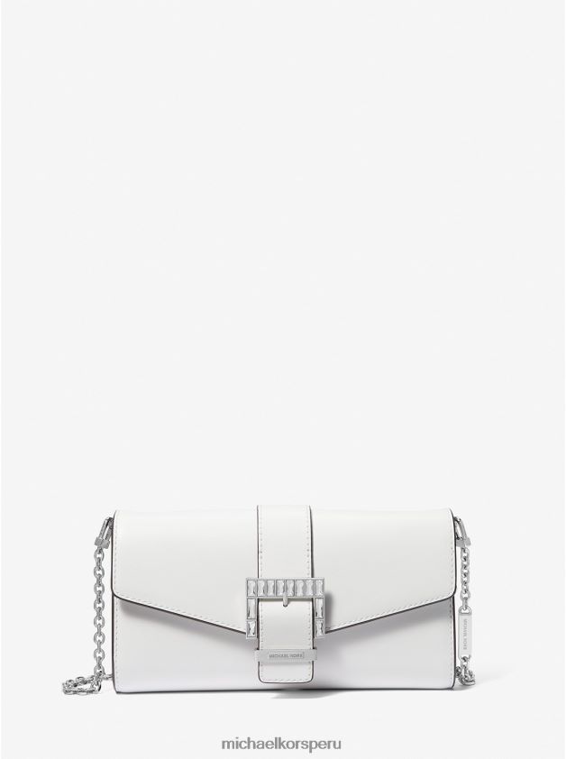 accesorios educacion fisica Michael Kors mujer bolso de mano Penélope mediano de piel Blanco óptico 8FX48V1516