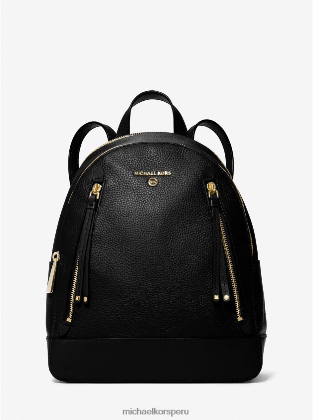 accesorios educacion fisica Michael Kors mujer Mochila Brooklyn mediana de piel granulada negro 8FX48V1211