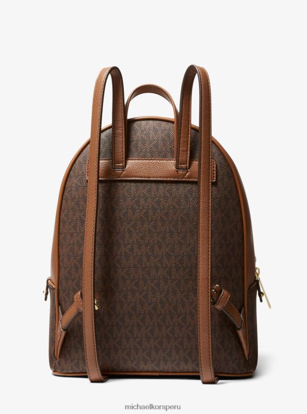 accesorios educacion fisica Michael Kors mujer mochila adina mediana con logo marrón 8FX48V1223