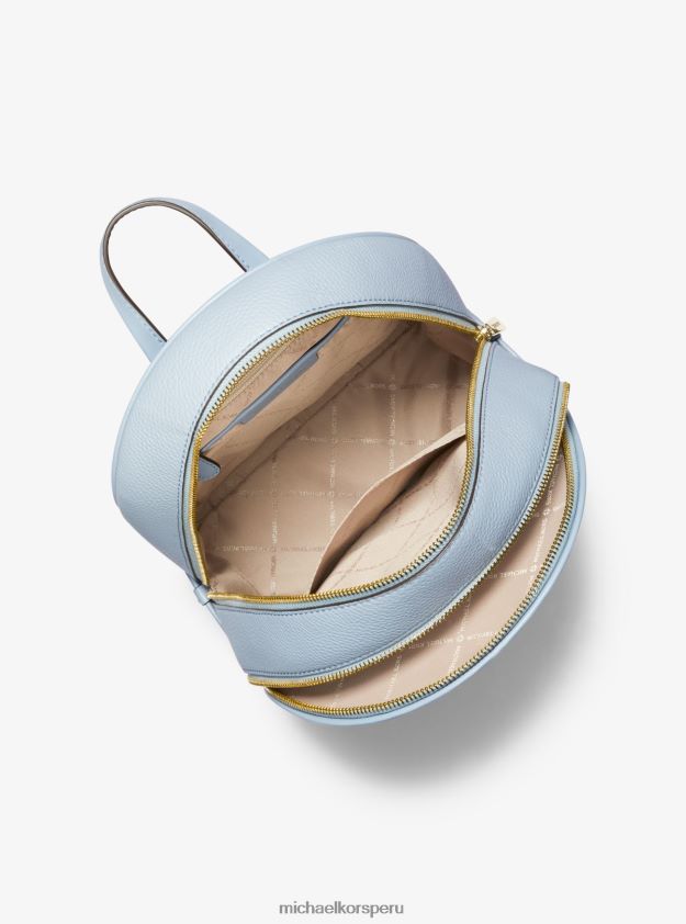 accesorios educacion fisica Michael Kors mujer mochila adina mediana de piel granulada azul pálido 8FX48V1220