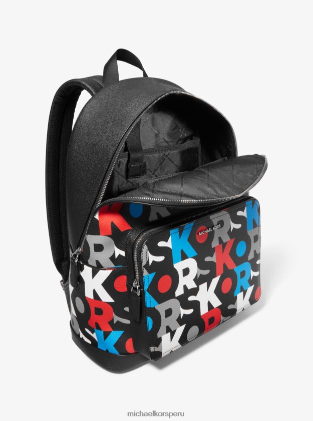 accesorios educacion fisica Michael Kors mujer mochila cooper con logo gráfico rojo múltiple 8FX48V1277