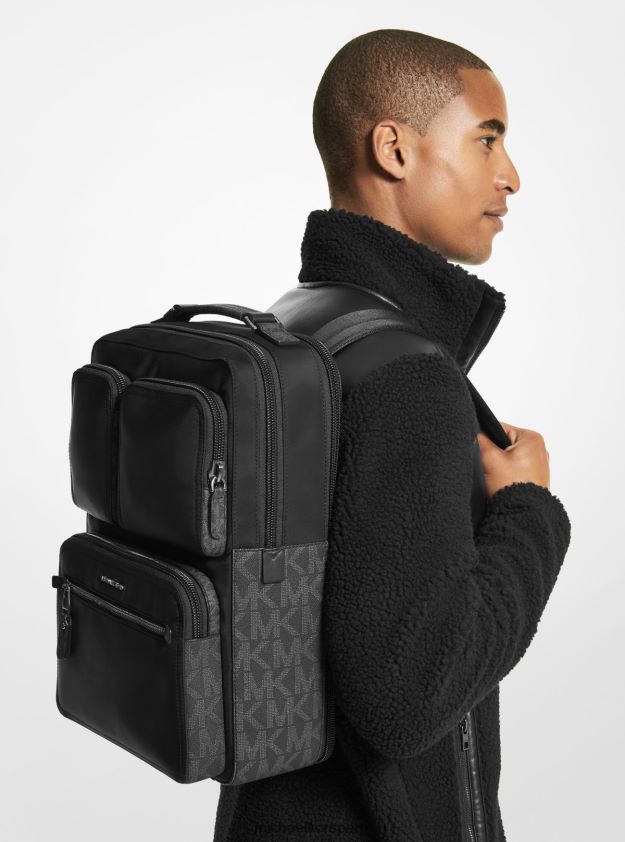 accesorios educacion fisica Michael Kors mujer mochila de nailon brooklyn negro 8FX48V1262