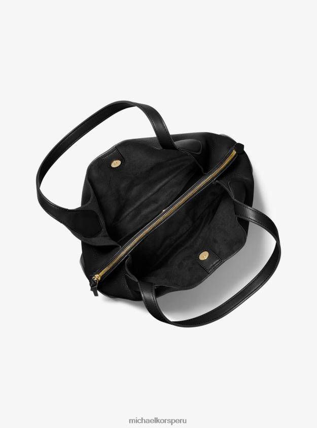 accesorios educacion fisica Michael Kors mujer bolso de hombro Kelsey grande de piel granulada negro 8FX48V1137