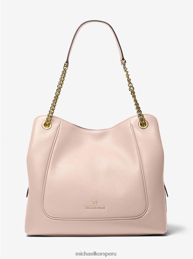 accesorios educacion fisica Michael Kors mujer bolso de hombro piper grande de piel granulada Rosa suave 8FX48V1071