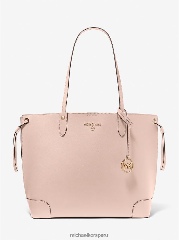 accesorios educacion fisica Michael Kors mujer bolso shopper edith grande de piel saffiano Rosa suave 8FX48V1181