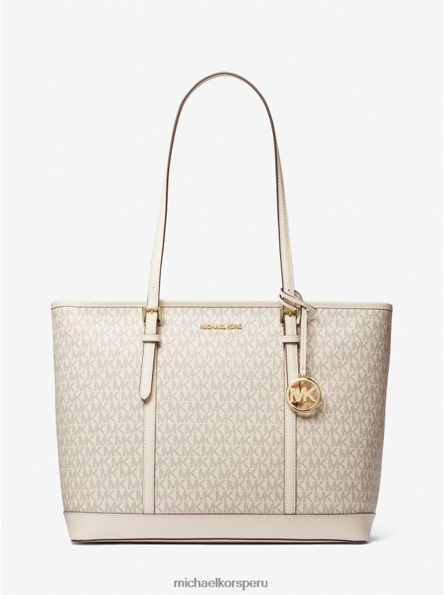 accesorios educacion fisica Michael Kors mujer bolso shopper jet set travel grande con logo lt crm multi 8FX48V1099