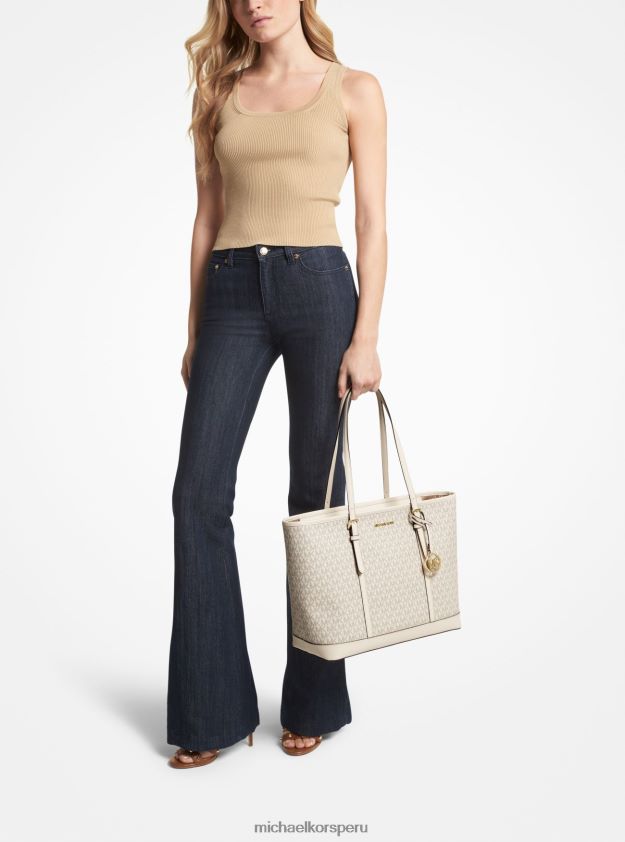 accesorios educacion fisica Michael Kors mujer bolso shopper jet set travel grande con logo lt crm multi 8FX48V1099