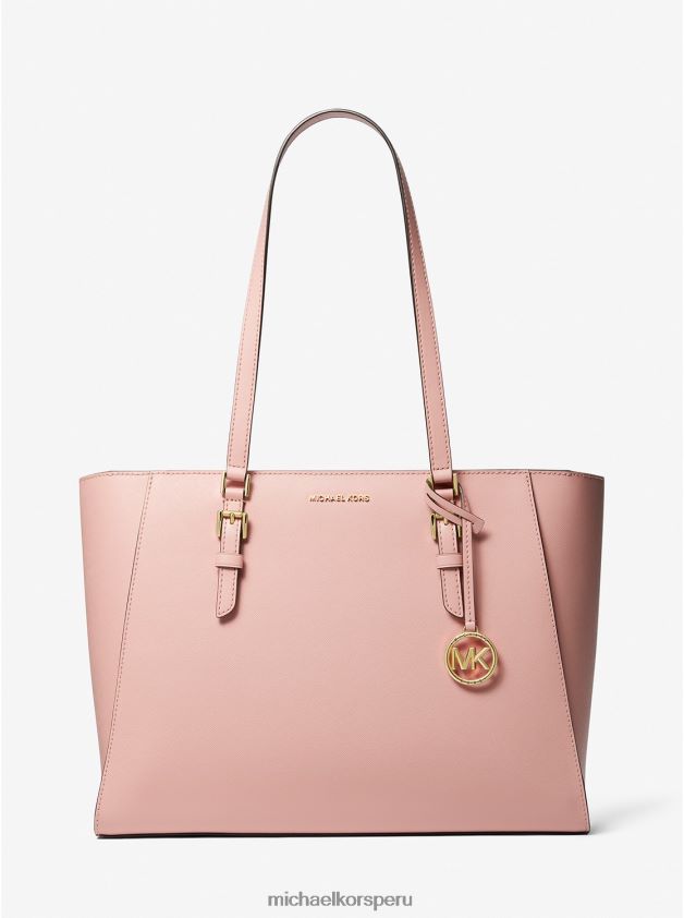 accesorios educacion fisica Michael Kors mujer bolso tote Sally grande 2 en 1 de piel saffiano y logo rosa 8FX48V1118
