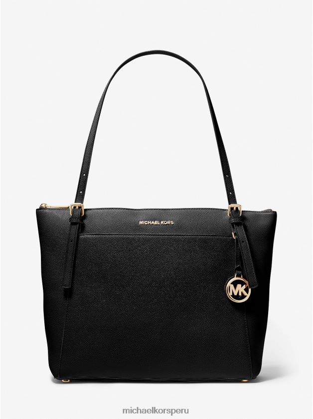 accesorios educacion fisica Michael Kors mujer bolso tote Voyager grande de piel granulada negro 8FX48V1142