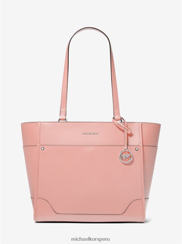 accesorios educacion fisica Michael Kors mujer bolso tote harrison grande de piel rosa 8FX48V1092