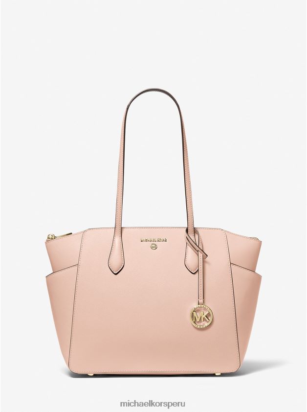 accesorios educacion fisica Michael Kors mujer bolso tote marilyn mediano de piel saffiano Rosa suave 8FX48V1050