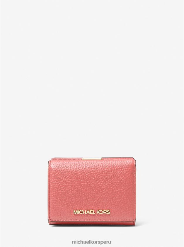 accesorios educacion fisica Michael Kors mujer cartera triple jet set travel mediana de piel granulada Rosa de té 8FX48V1679