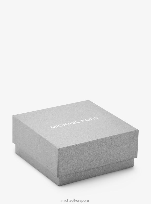 joyas educacion fisica Michael Kors mujer collar de corazones entrelazados en plata de primera ley con baño de metales preciosos Dos tonos 8FX48V2504