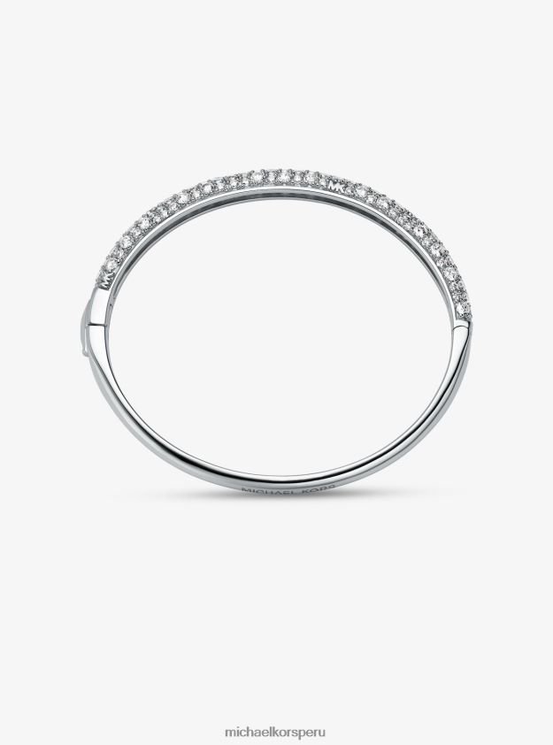 joyas educacion fisica Michael Kors mujer Brazalete pavé de plata de ley con baño de metales preciosos plata 8FX48V2482