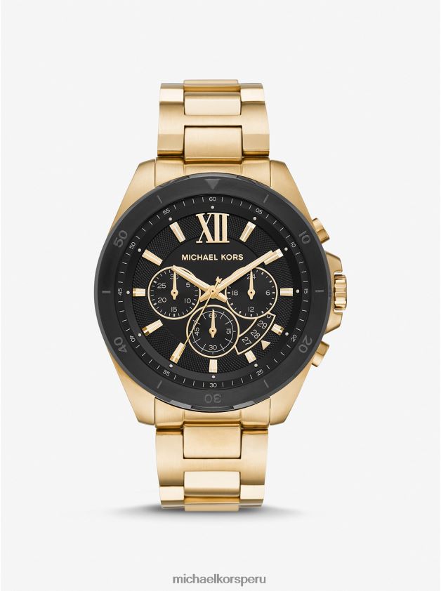 accesorios educacion fisica Michael Kors mujer reloj brecken extragrande en tono dorado oro 8FX48V2422