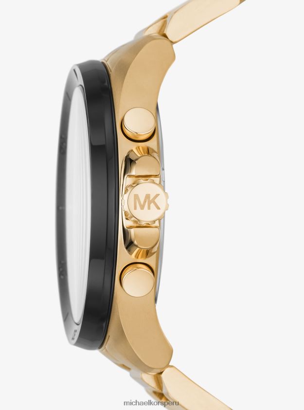 accesorios educacion fisica Michael Kors mujer reloj brecken extragrande en tono dorado oro 8FX48V2422