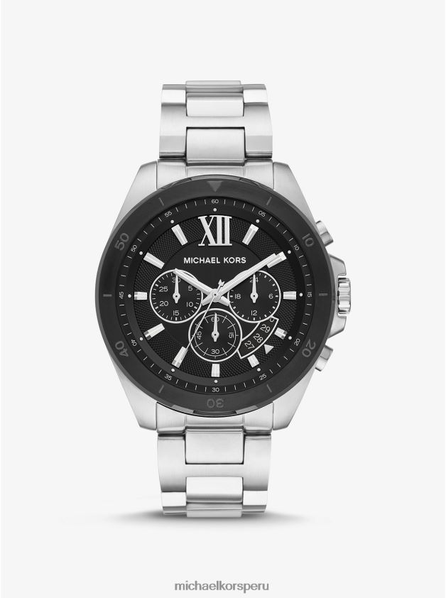 accesorios educacion fisica Michael Kors mujer reloj brecken extragrande en tono plateado plata 8FX48V2423