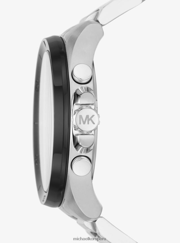 accesorios educacion fisica Michael Kors mujer reloj brecken extragrande en tono plateado plata 8FX48V2423