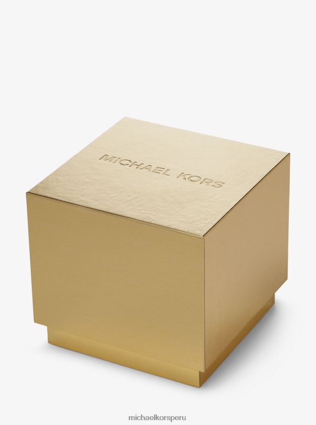 accesorios educacion fisica Michael Kors mujer conjunto de reloj pavé de dos tonos y pulsera de corazón Dos tonos 8FX48V2428