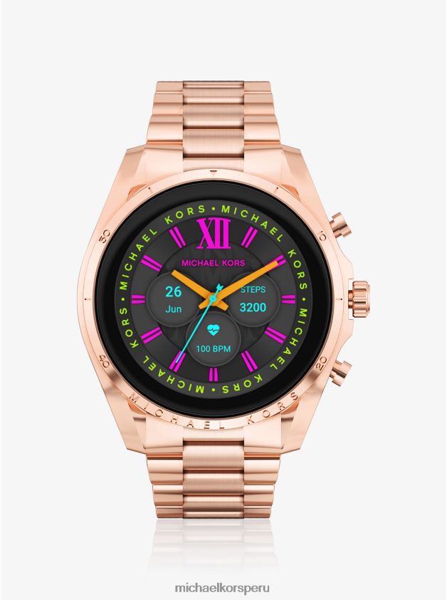 accesorios educacion fisica Michael Kors mujer reloj inteligente bradshaw gen 6 en tono oro rosa oro rosa 8FX48V2357