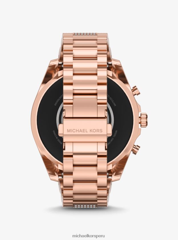 accesorios educacion fisica Michael Kors mujer reloj inteligente bradshaw pave gen 6 en tono dorado rosa oro rosa 8FX48V2356
