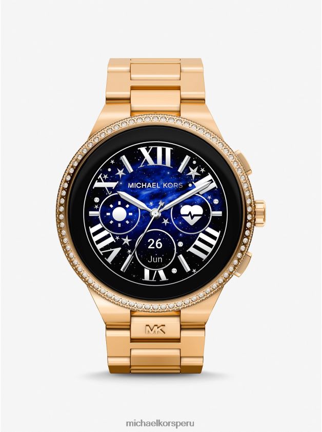 accesorios educacion fisica Michael Kors mujer reloj inteligente camille pave gen 6 en tono dorado Dos tonos 8FX48V2348