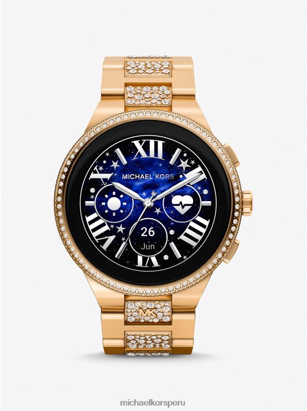 accesorios educacion fisica Michael Kors mujer reloj inteligente camille pave gen 6 en tono dorado oro 8FX48V2353