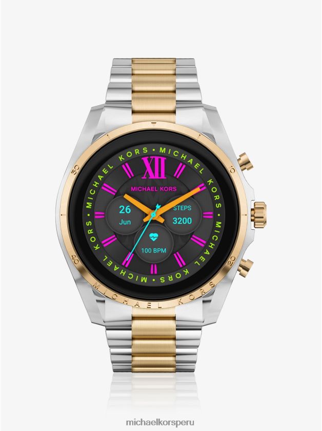 accesorios educacion fisica Michael Kors mujer reloj inteligente de dos tonos bradshaw gen 6 Dos tonos 8FX48V2355