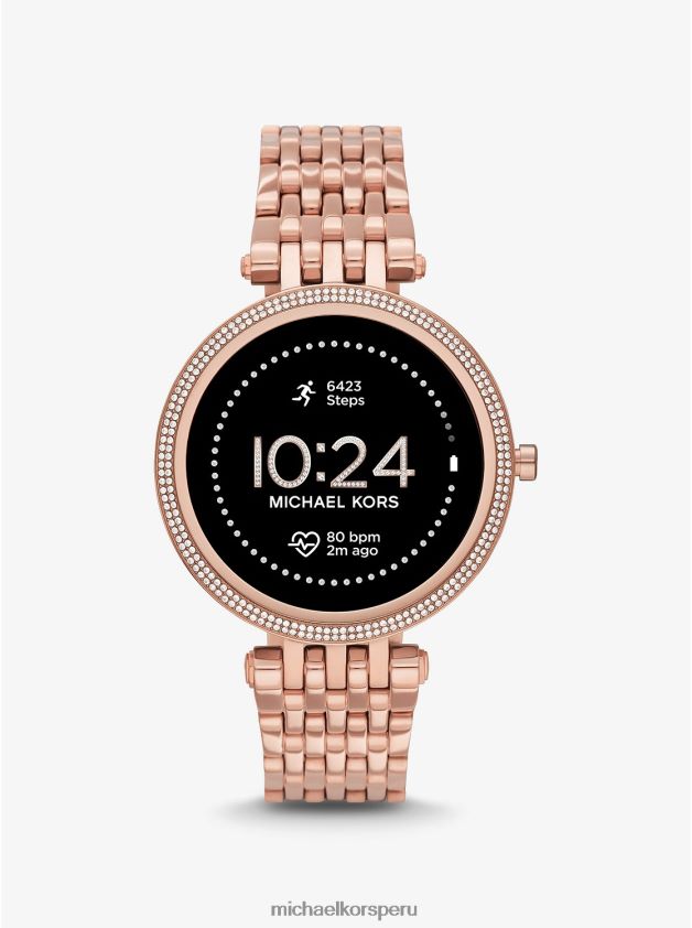 accesorios educacion fisica Michael Kors mujer reloj inteligente gen 5e darci pave en tono dorado rosa oro rosa 8FX48V2361