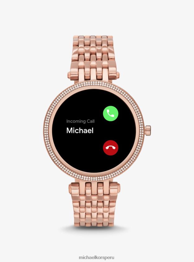 accesorios educacion fisica Michael Kors mujer reloj inteligente gen 5e darci pave en tono dorado rosa oro rosa 8FX48V2361