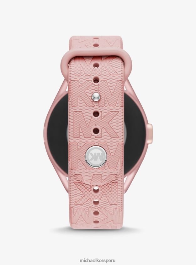 accesorios educacion fisica Michael Kors mujer smartwatch access gen 5e mkgo de goma en tono rosa y logo rosa 8FX48V2363