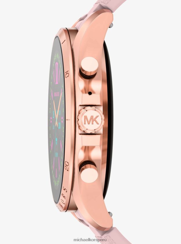 accesorios educacion fisica Michael Kors mujer smartwatch gen 6 bradshaw de silicona en tono oro rosa y logo rubor 8FX48V2350