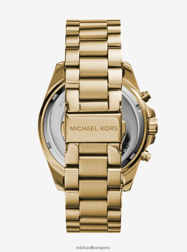 accesorios educacion fisica Michael Kors mujer reloj Bradshaw extragrande en tono dorado oro 8FX48V2400