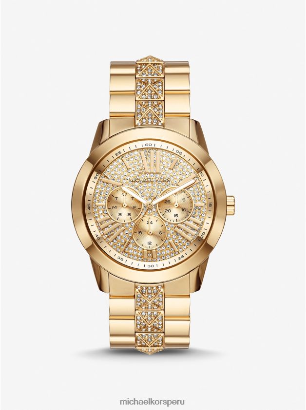 accesorios educacion fisica Michael Kors mujer reloj Bryn extragrande en tono dorado oro 8FX48V2396