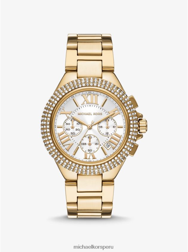 accesorios educacion fisica Michael Kors mujer reloj Camille extragrande en tono dorado oro 8FX48V2392