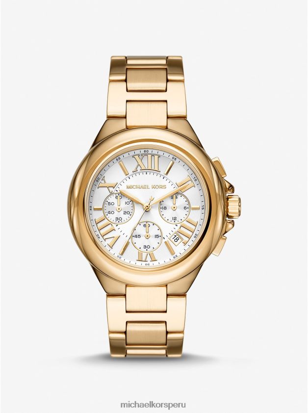 accesorios educacion fisica Michael Kors mujer reloj camille extragrande en tono dorado oro 8FX48V2395