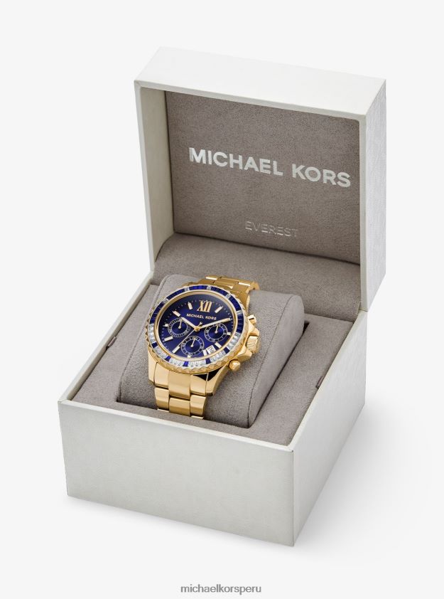 accesorios educacion fisica Michael Kors mujer reloj everest extragrande en tono dorado oro 8FX48V2405