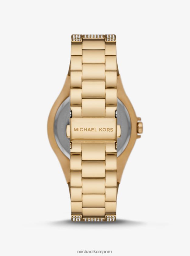 accesorios educacion fisica Michael Kors mujer reloj lennox extragrande en tono dorado oro 8FX48V2403