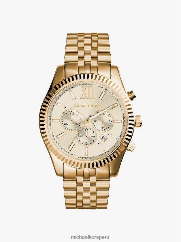 accesorios educacion fisica Michael Kors mujer reloj lexington dorado oro 8FX48V2401