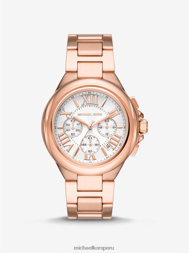 accesorios educacion fisica Michael Kors mujer reloj camille extragrande en tono dorado rosa oro rosa 8FX48V2373
