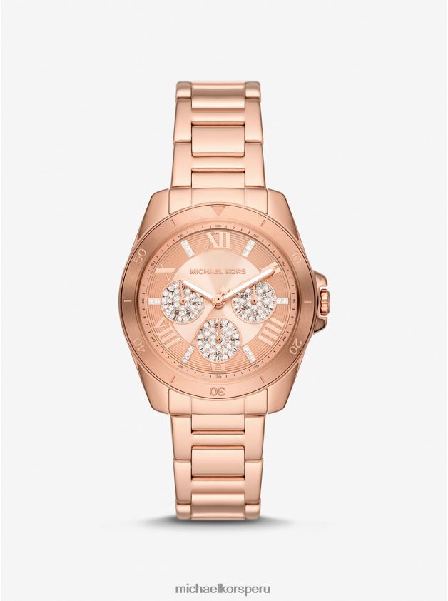 accesorios educacion fisica Michael Kors mujer reloj mini alek pave en tono dorado rosa oro rosa 8FX48V2376
