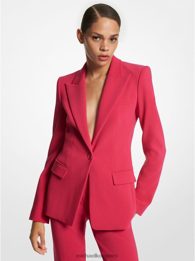 ropa educacion fisica Michael Kors mujer Americana de crepé guijarro elástico Georgina de la colección fucsia 8FX48V3762