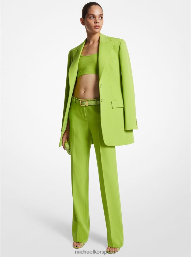 ropa educacion fisica Michael Kors mujer blazer boyfriend de doble crepé sable de la colección cal 8FX48V3526