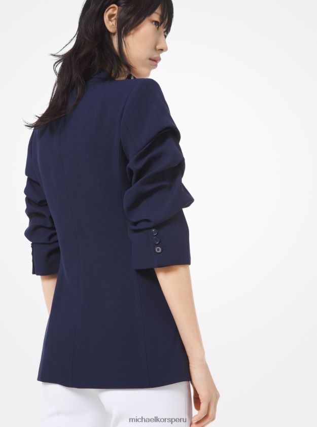 ropa educacion fisica Michael Kors mujer blazer de doble crepé con mangas arrugadas de la colección marítimo 8FX48V3723